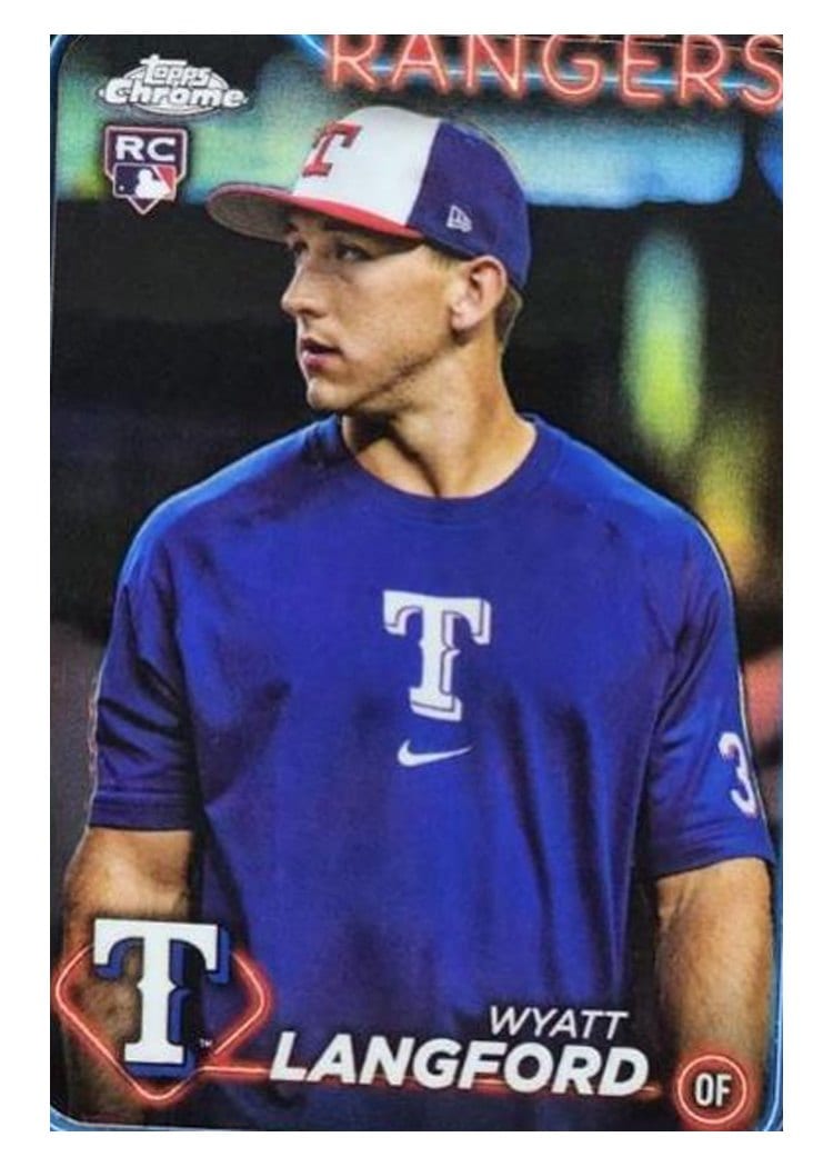 2024 Topps Chrome Base Set Wyatt Langford #122 card