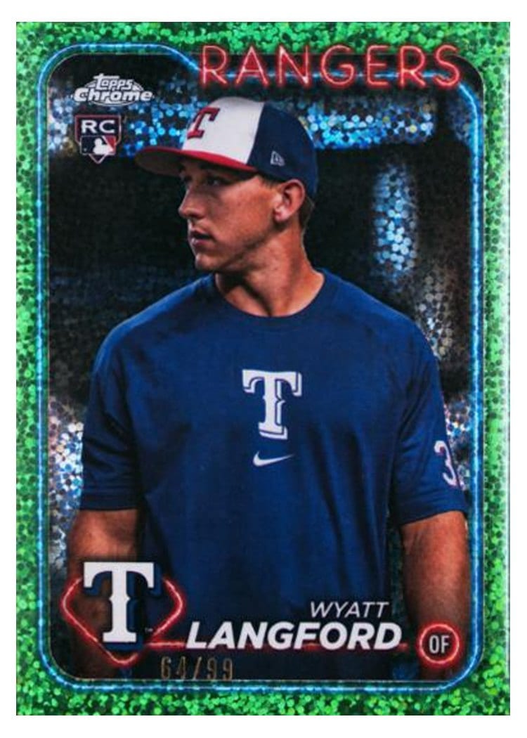 2024 Topps Chrome Base Set Wyatt Langford #122 card