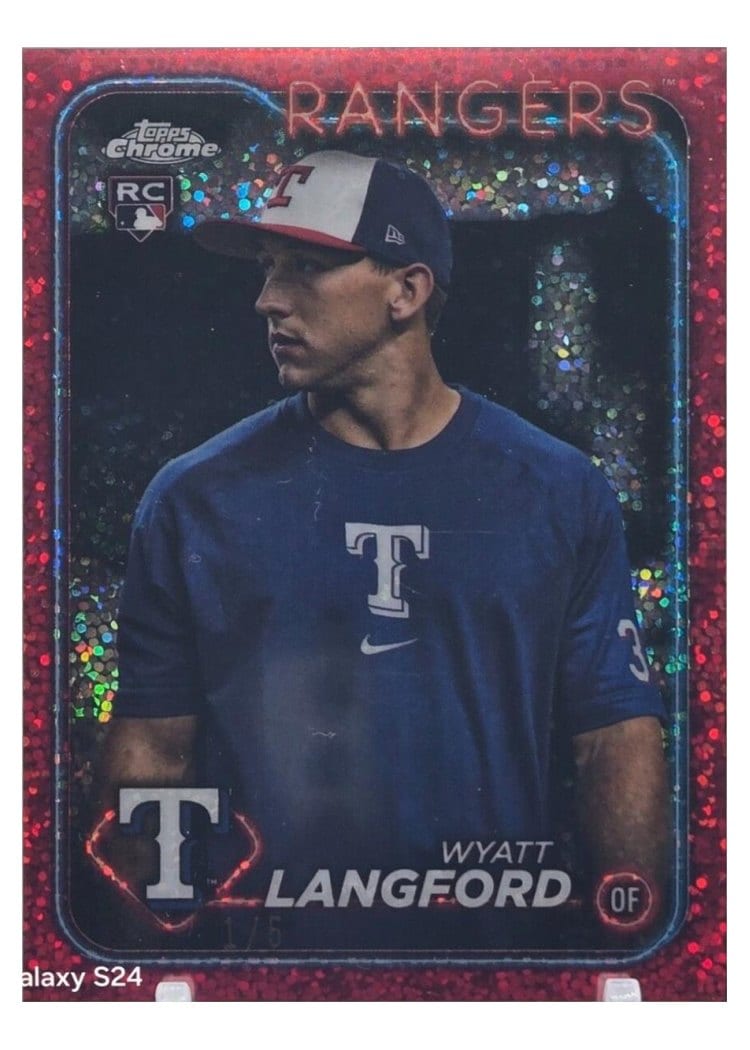 2024 Topps Chrome Base Set Wyatt Langford #122 card