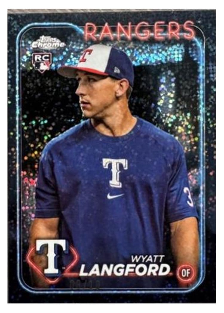 2024 Topps Chrome Base Set Wyatt Langford #122 card