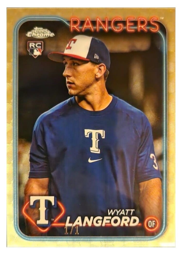 2024 Topps Chrome Base Set Wyatt Langford #122 card