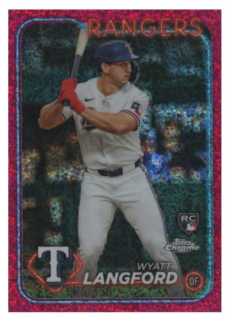 2024 Topps Chrome Base Set Wyatt Langford #122 card