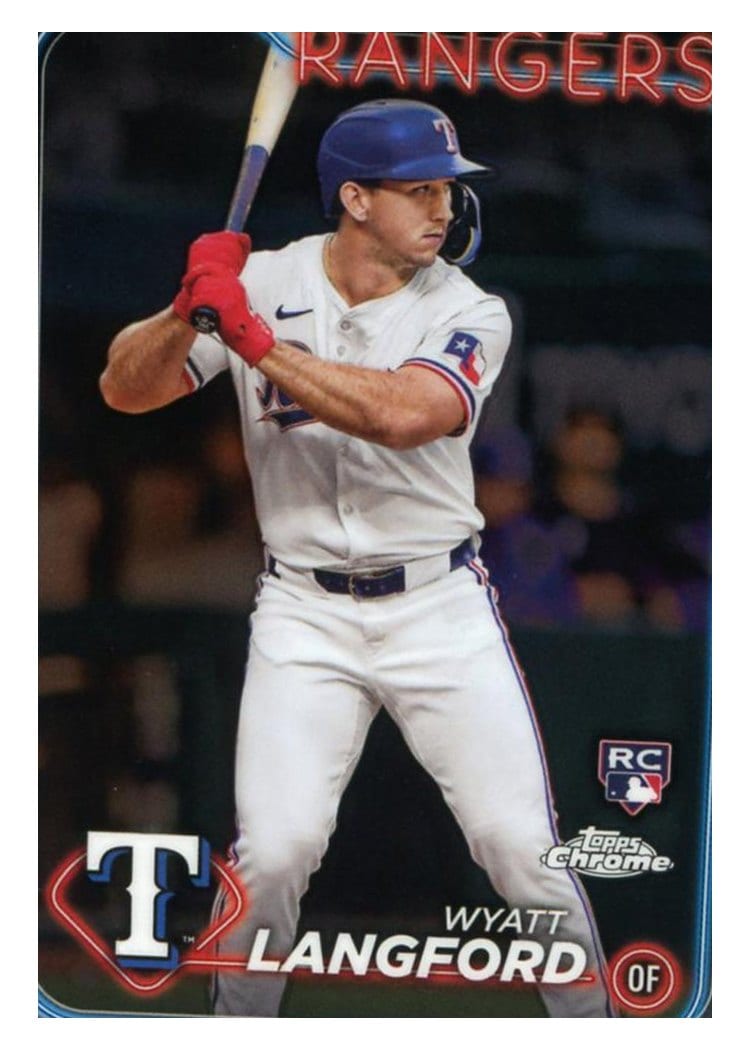 2024 Topps Chrome Base Set Wyatt Langford #122 card