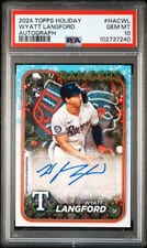2024 Topps Holiday Autographs Wyatt Langford #HAC-WL card
