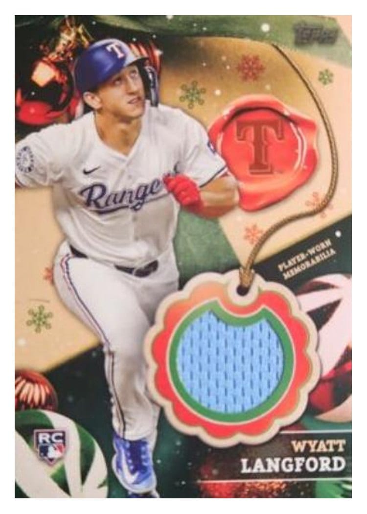 2024 Topps Holiday Relics Wyatt Langford #RC-WL card