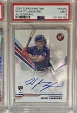 2024 Topps Pristine Autographs Wyatt Langford #PA-WL card