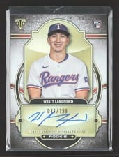 2024 Topps Triple Threads Rookie Autograph Wyatt Langford #RA-WL card