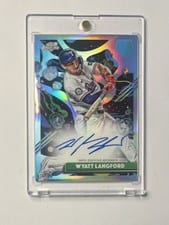 2025 Topps Cosmic Chrome Cosmic Chrome Autographs Wyatt Langford #CCA-WL card