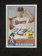 2025 Topps Heritage Real One Autographs Wyatt Langford #ROA-WL card