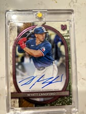 2025 Topps Museum Collection Archival Autographs Wyatt Langford #AA-WL