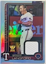 2025 Topps Real One Relics Wyatt Langford #455 card