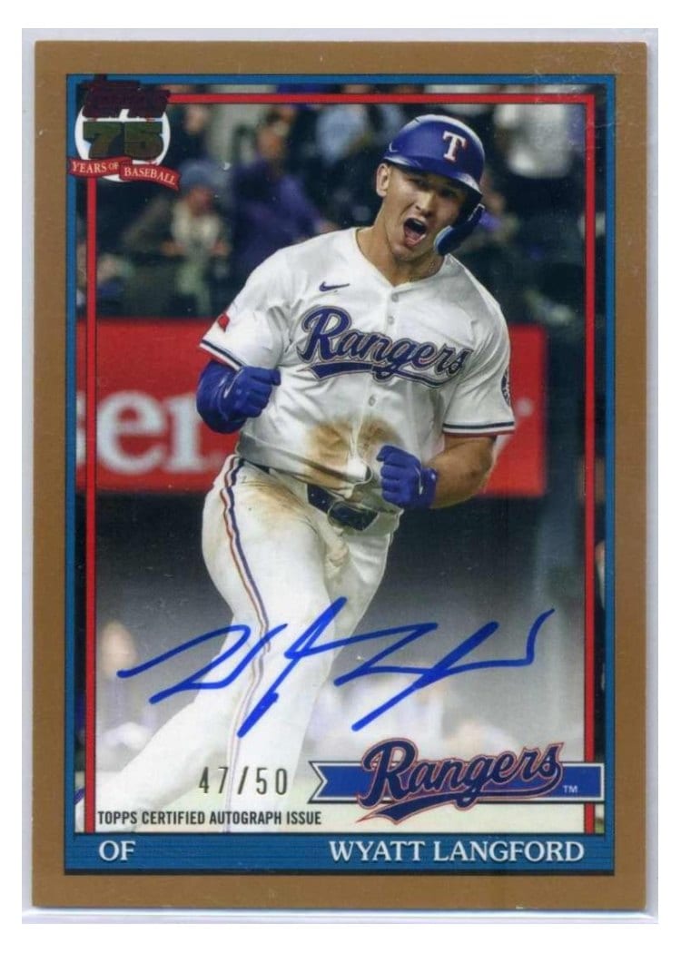2026 Topps 1991 Topps Autographs Wyatt Langford #91A-WL card