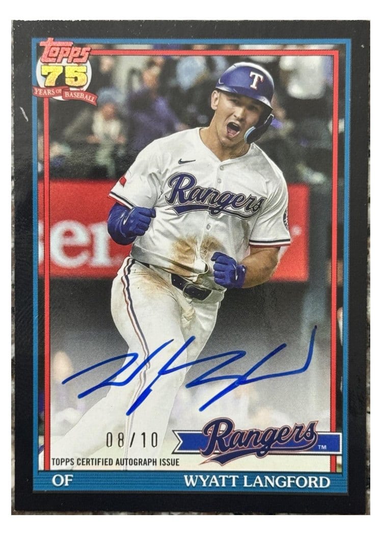 2026 Topps 1991 Topps Autographs Wyatt Langford #91A-WL card