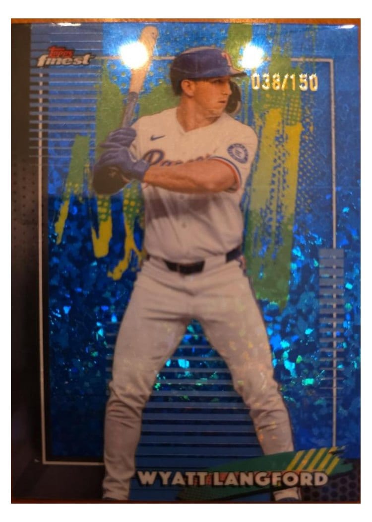 2026 Topps Finest Wyatt Langford #67 card