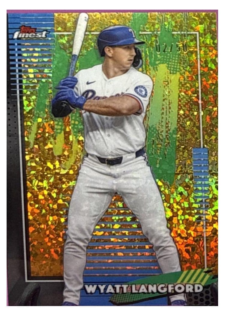 2026 Topps Finest Wyatt Langford #67 card
