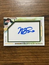 2025 Panini Boys of Summer Jumbo Acetate Signatures Wyatt Sanford #37 card