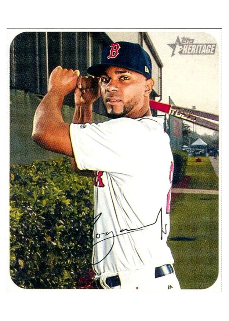 2020 Topps Heritage Base Set Xander Bogaerts #345 card