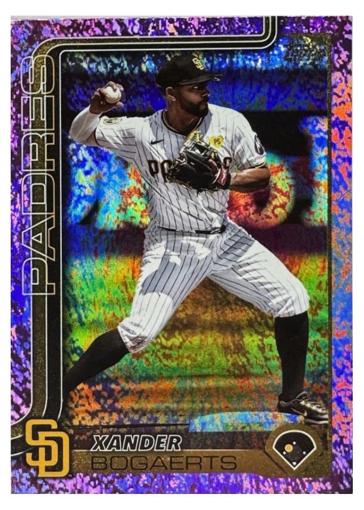2025 Topps Base Set Xander Bogaerts Pink Foil #19 card