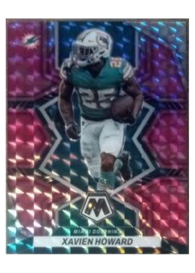 2022 Panini Mosaic Base Set Xavien Howard Camo Pink #125 card
