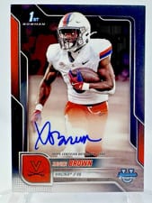 2025 Bowman University Chrome Chrome Prospect Autographs Xavier Brown #BCA-XB card