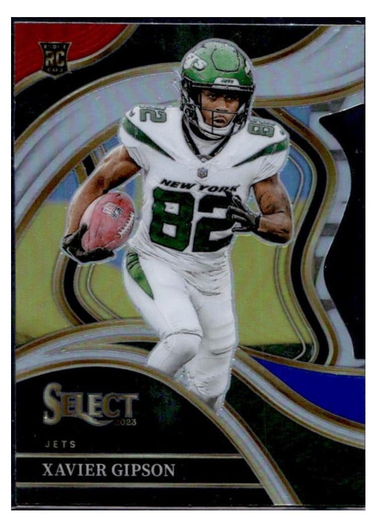 2023 Panini Select Base Set Xavier Gipson Red Blue Prizm Die-Cut #205 card