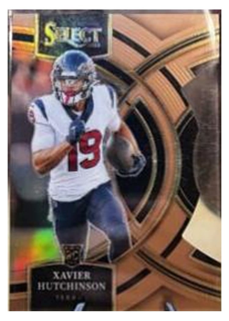 2023 Panini Select Base Set Xavier Hutchinson Copper Prizm Die-Cut #154 card