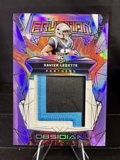 2024 Panini Obsidian Rookie Eruption Materials Xavier Legette #49 card