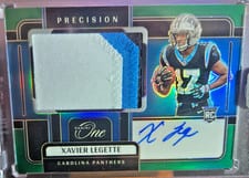 2024 Panini One Precision Rookie Patch Autographs Xavier Legette #306 card