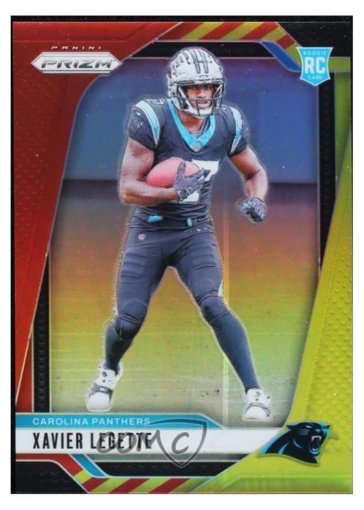 2024 Panini Prizm Base Set Xavier Legette Red Yellow #398 card
