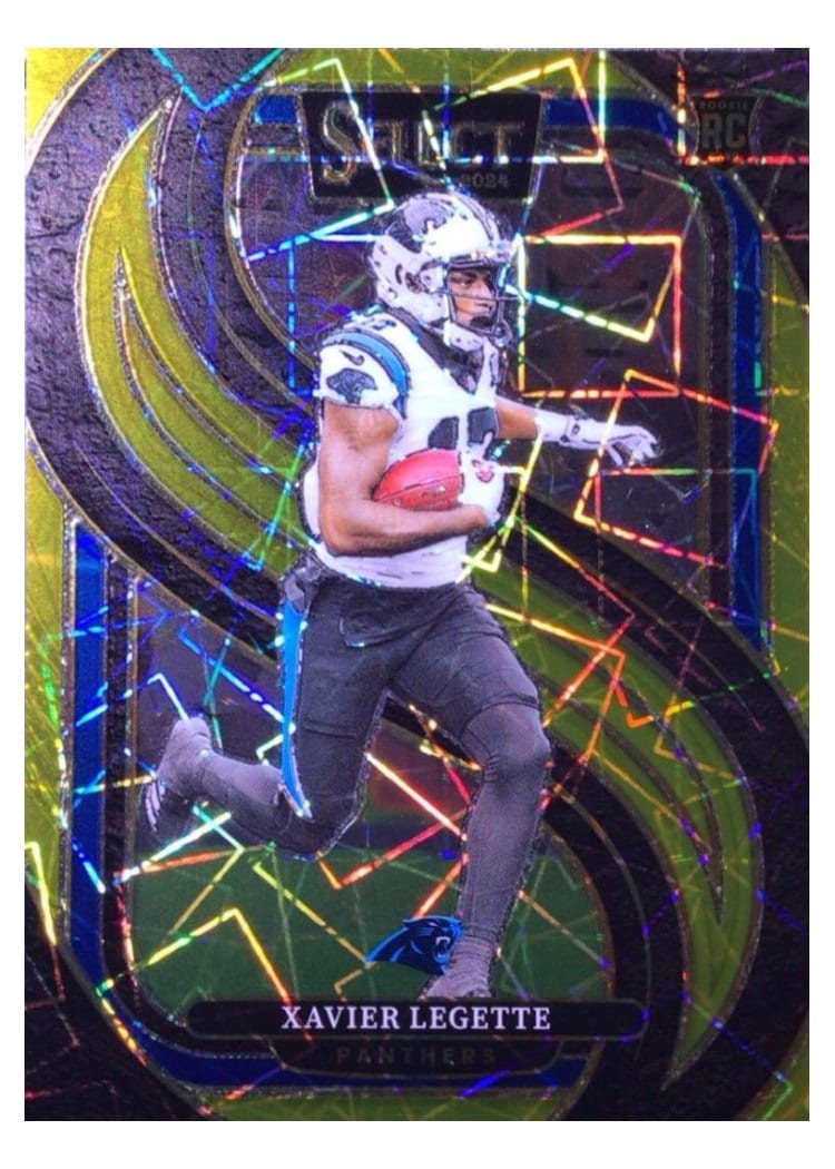 2024 Panini Select Base Set Xavier Legette Gold Mojo #101 card