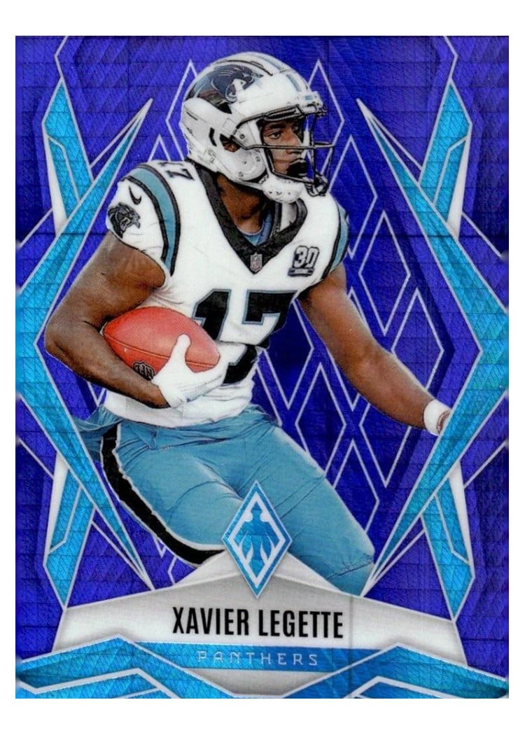 2025 Panini Phoenix Base Set Xavier Legette Purple Hyper #70 card