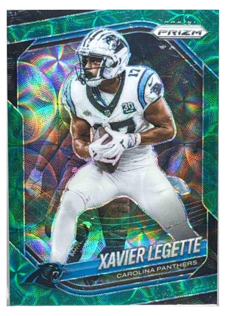 2025 Panini Prizm Base Set Xavier Legette Green Scope #118 card