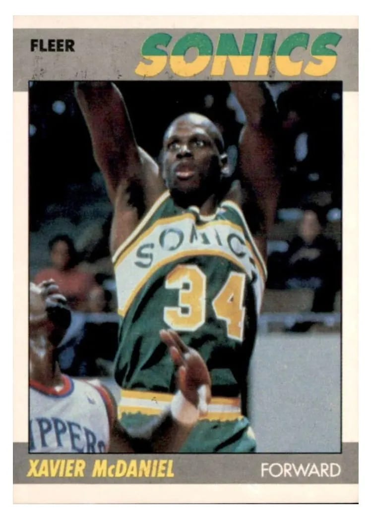 1987 Fleer Xavier McDaniel #73 card