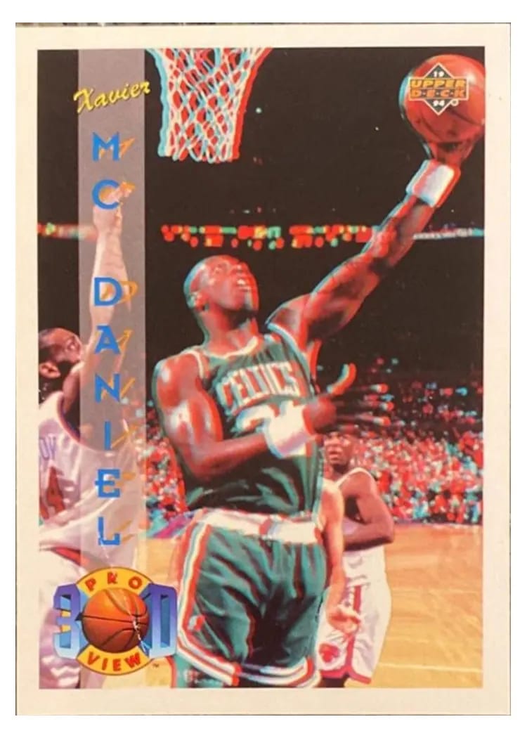 1993 Upper Deck Pro View 3-D Xavier McDaniel #50 card