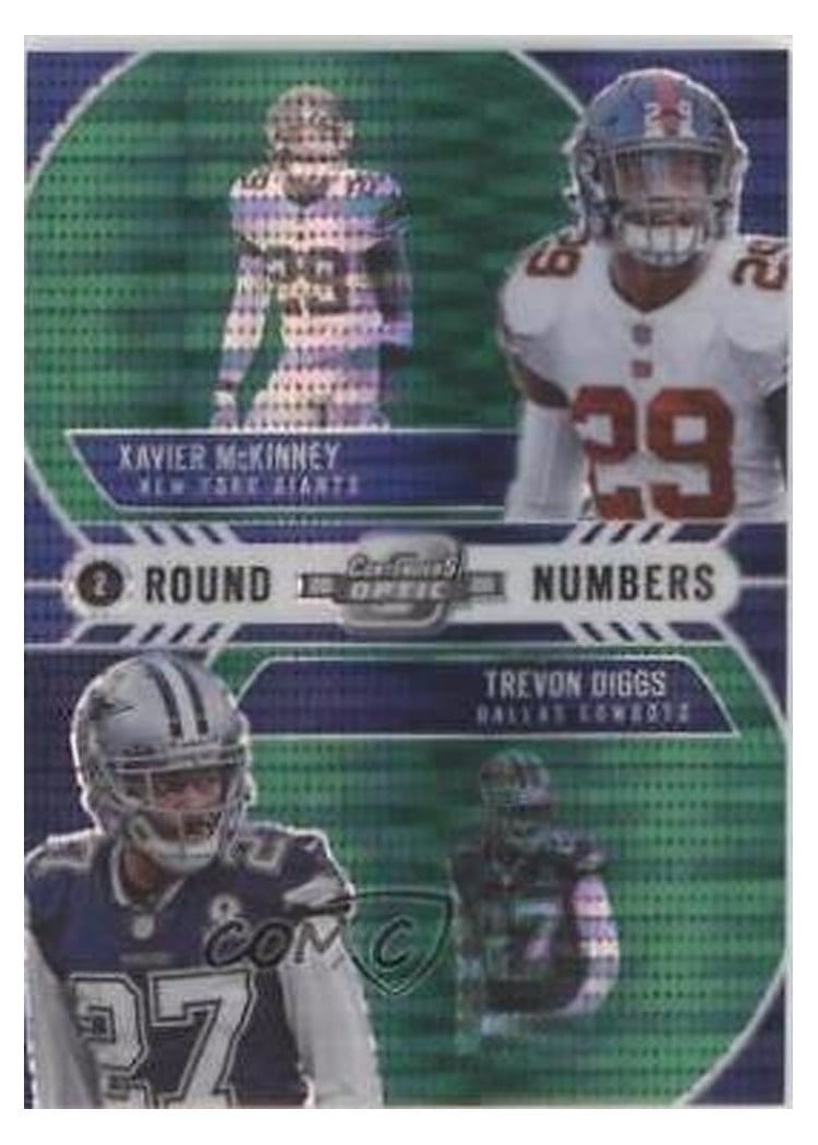 2020 Panini Contenders Optic Base Set Xavier McKinney Autograph Green Pulsar #161 card