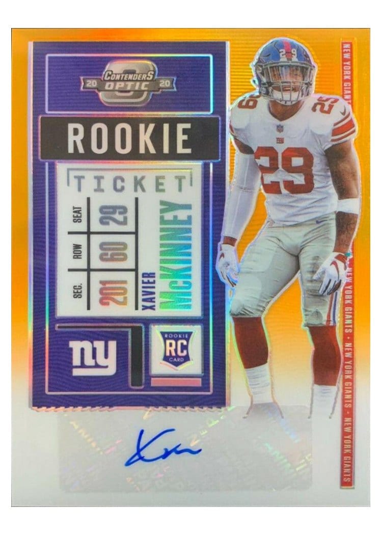 2020 Panini Contenders Optic Base Set Xavier McKinney #161 card