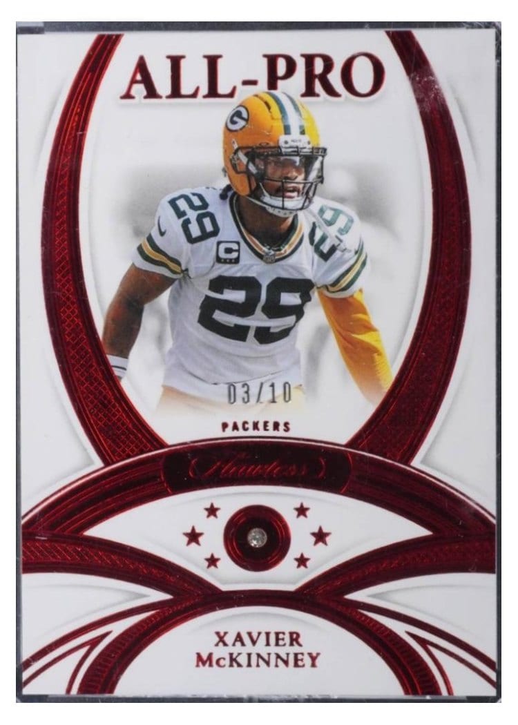 2025 Panini Flawless All-Pro Gem Xavier McKinney #10 card