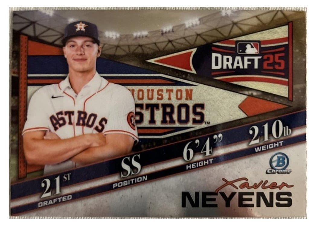 2025 Bowman Draft Bowman Draft Night Xavier Neyens #BDN-8 card