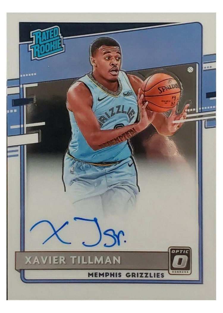 2020-21 Donruss Optic Base Set Xavier Tillman #185 card