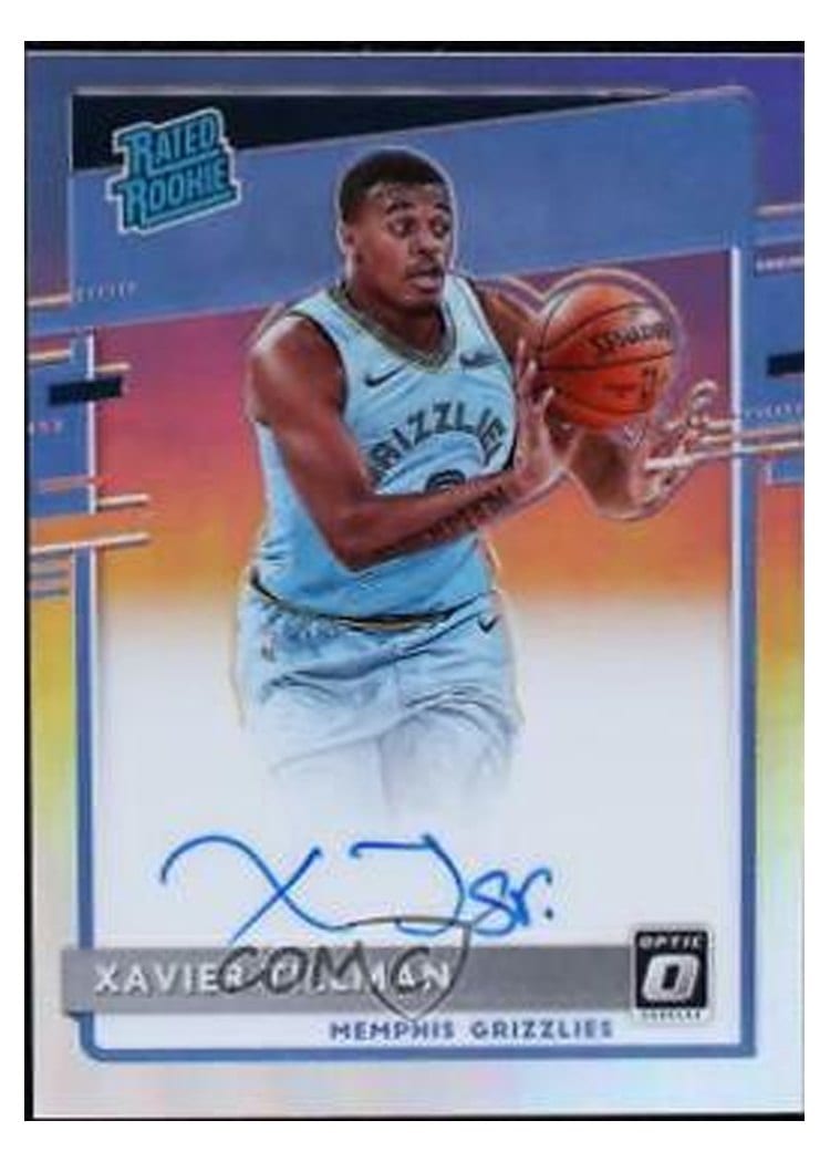 2020-21 Donruss Optic Base Set Xavier Tillman Autograph Holo #185 card