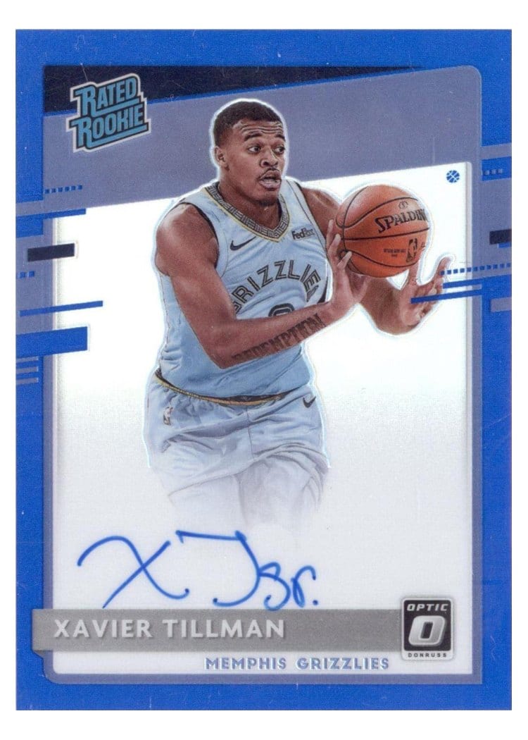 2020-21 Donruss Optic Base Set Xavier Tillman #185 card