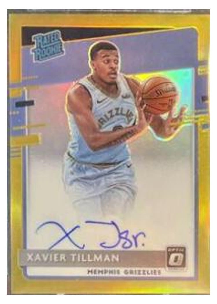 2020-21 Donruss Optic Base Set Xavier Tillman #185 card