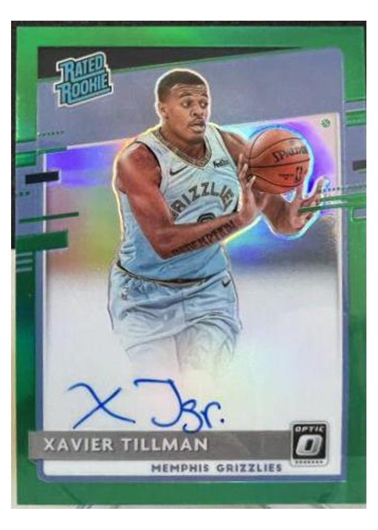 2020-21 Donruss Optic Base Set Xavier Tillman #185 card