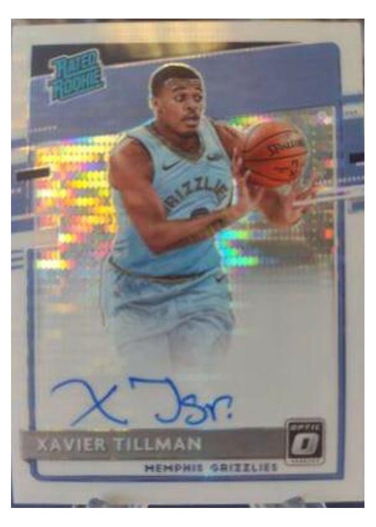 2020-21 Donruss Optic Base Set Xavier Tillman #185 card