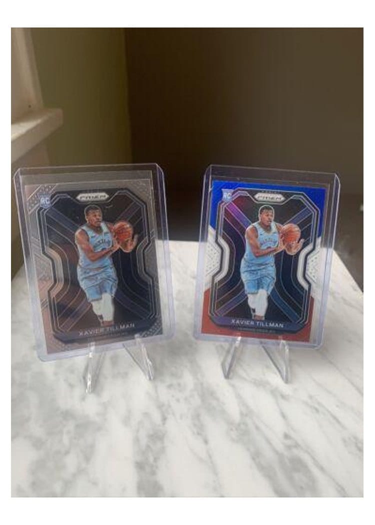 2020-21 Panini Prizm Base Set Xavier Tillman #299 card