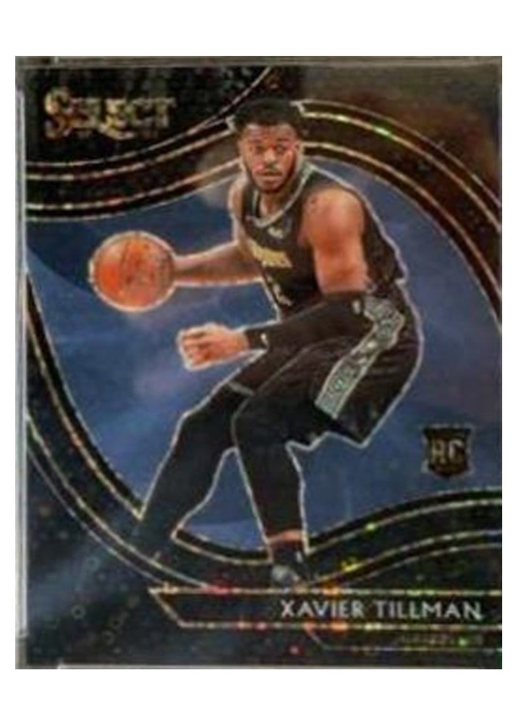 2020-21 Panini Select Base Set Xavier Tillman Disco Prizm #266 card