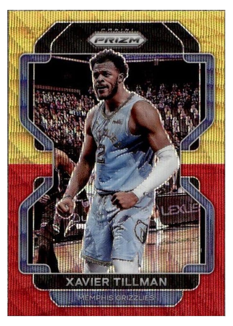 2021-22 Panini Prizm Base Set Xavier Tillman #105 card