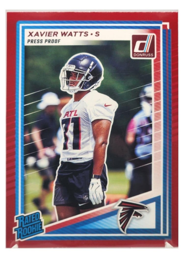 2025 Donruss Base Set Xavier Watts Press Proof Red #399 card