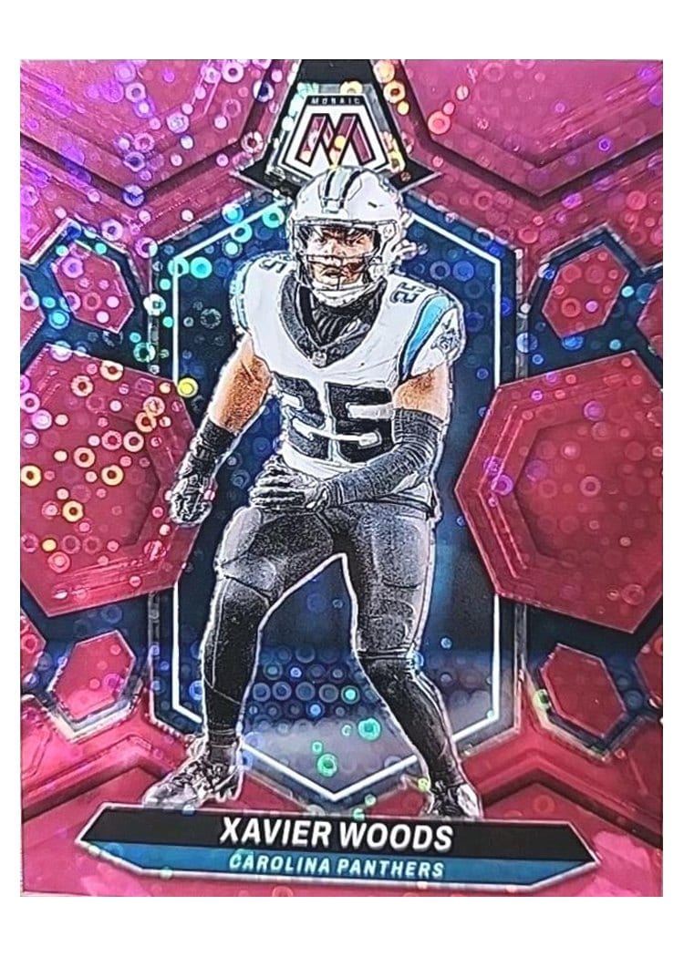2024 Panini Mosaic Base Set Xavier Woods No Huddle Pink #34