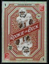 2024 Donruss Elite Rookie on Deck Xavier Worthy #4 card